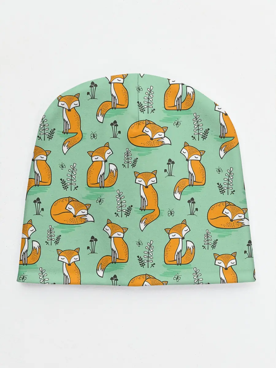 Детская шапка / Лиса с Грибами