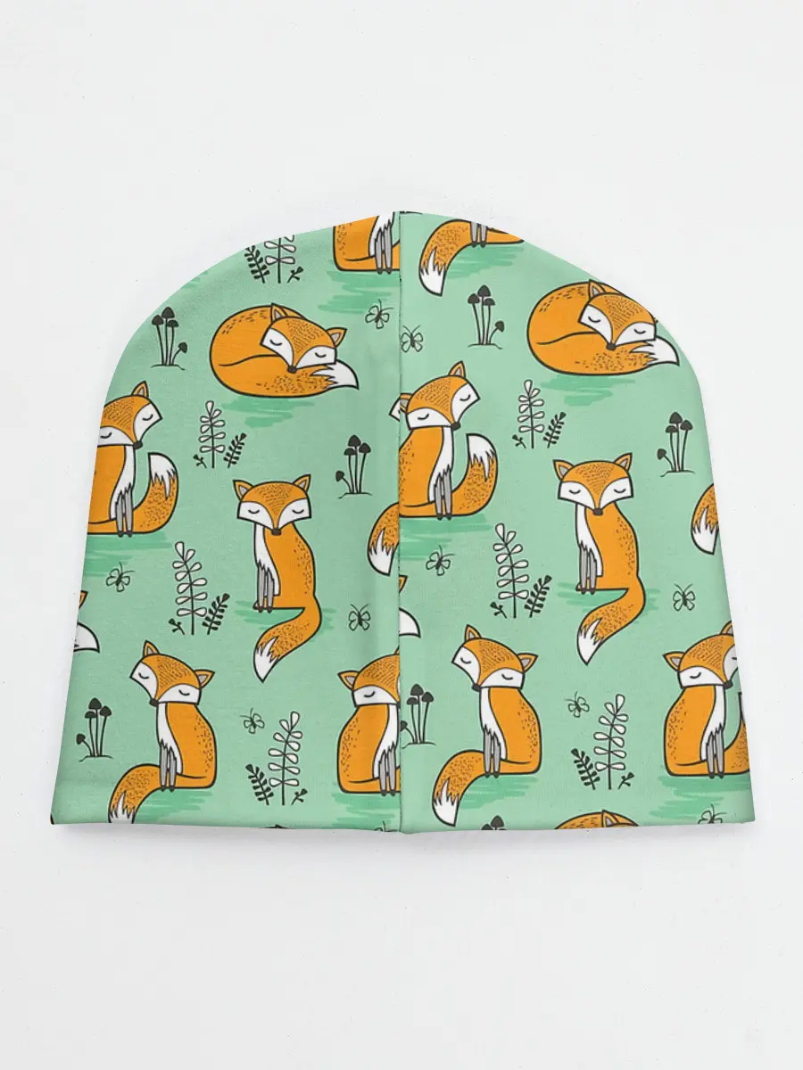 Детская шапка / Лиса с Грибами