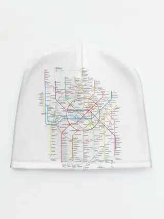 Детская шапка / Схема метро, МЦК, МЦД 2021
