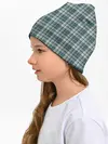 Детская шапка / Узор в клетку