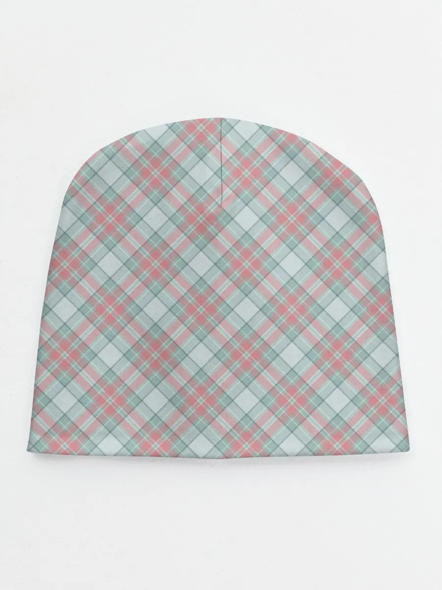 Детская шапка / Узор в клетку