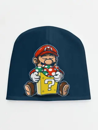 Детская шапка / Марио