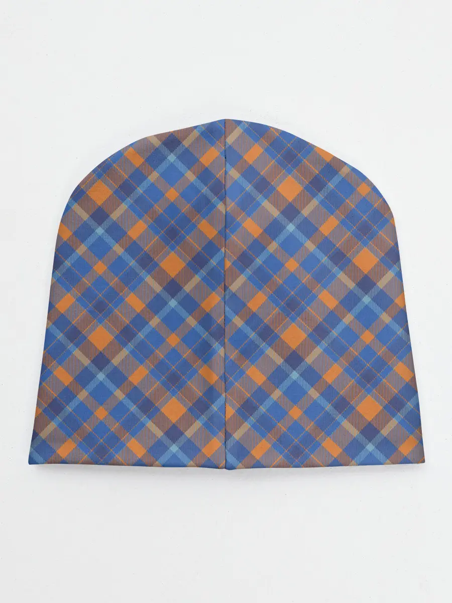 Детская шапка / Клеточный узор