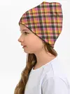 Детская шапка / Клеточный узор