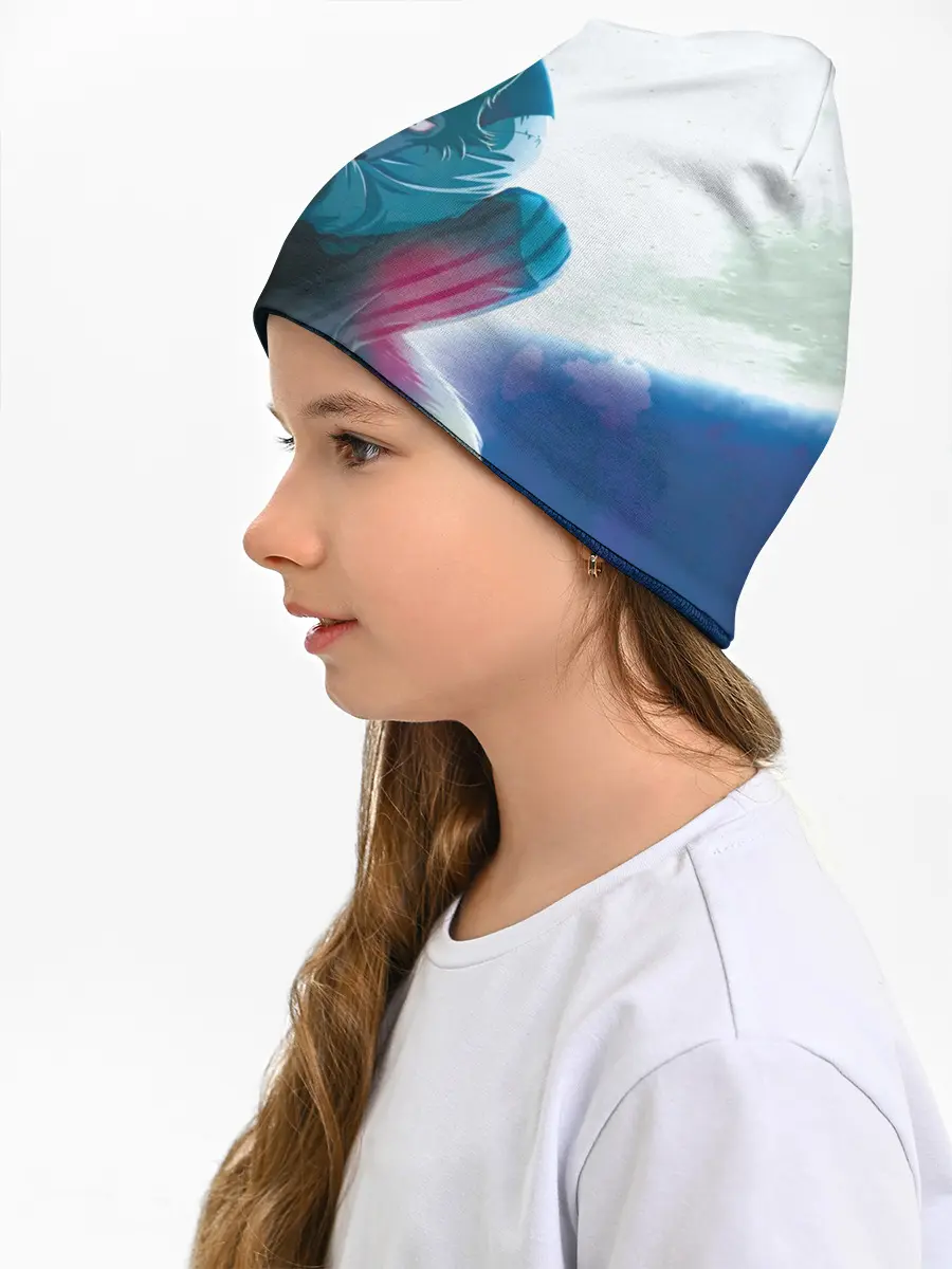 Детская шапка / Легоси Хару крупный принт