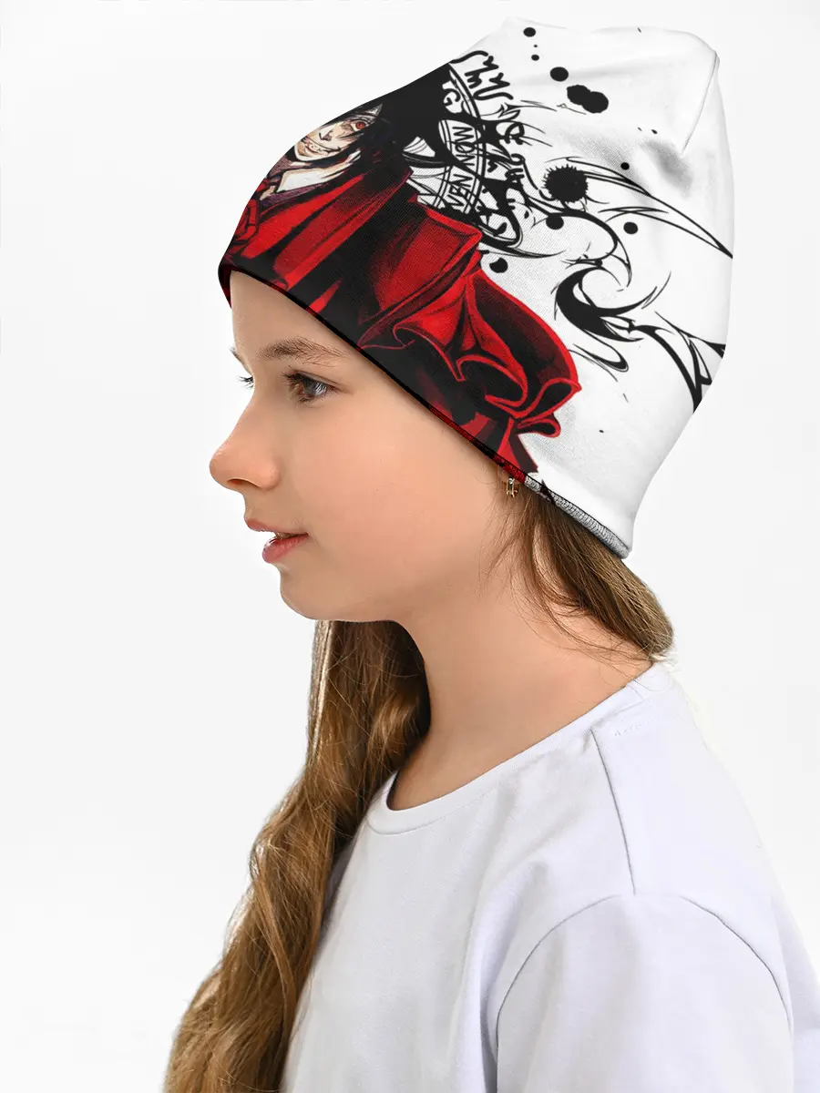 Детская шапка / Алукард на белом фоне