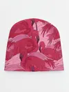 Детская шапка / розовые фламинго