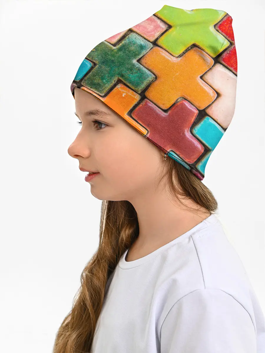 Детская шапка / Крестик