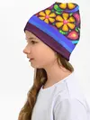 Детская шапка / Мультяшные Цветы