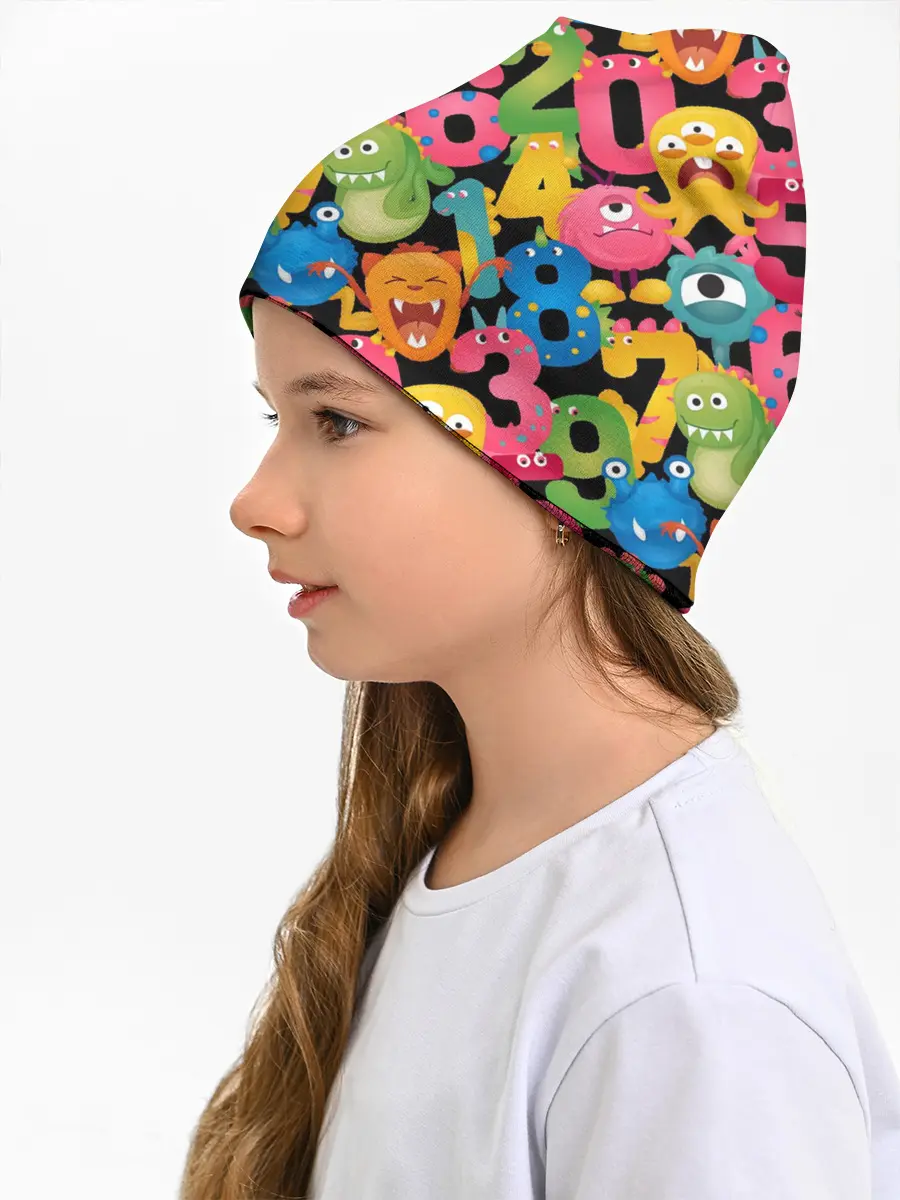 Детская шапка / Monstry с цифрами