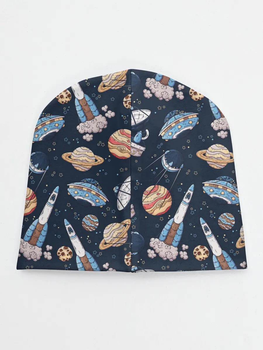 Детская шапка / Корабли, планеты и спутники