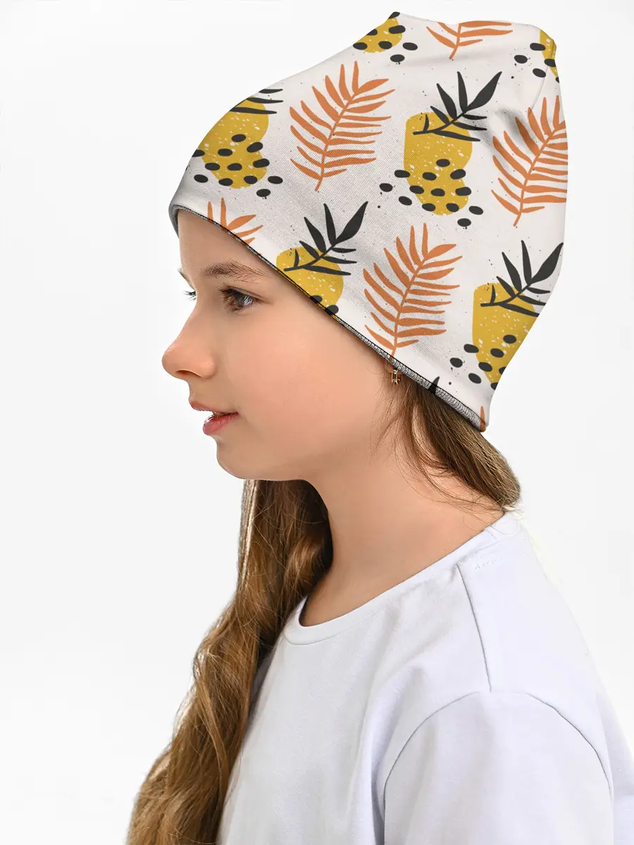 Детская шапка / Абстрактные ветви - узор