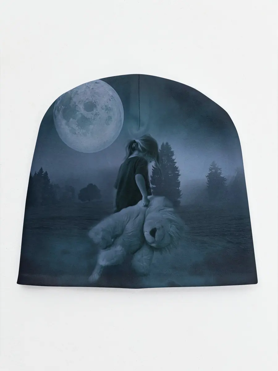 Детская шапка / Девочка и полнолуние