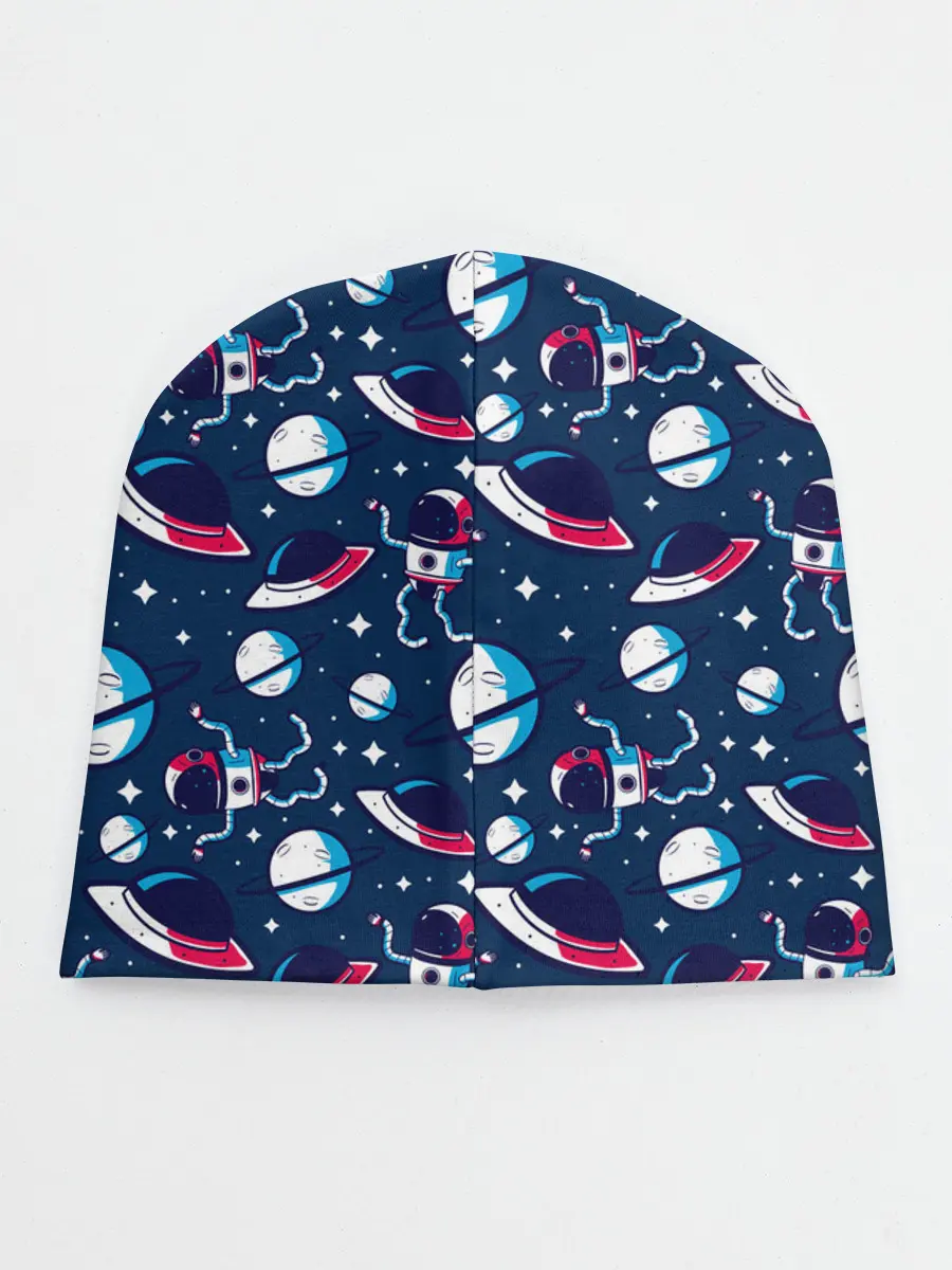 Детская шапка / Космонавты, планеты и нло