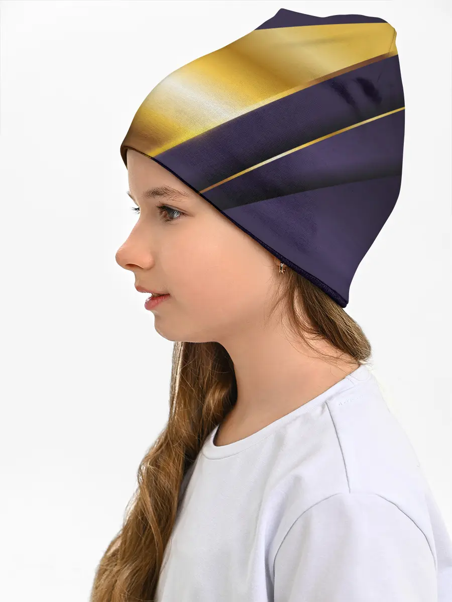 Детская шапка / 3D luxury золото