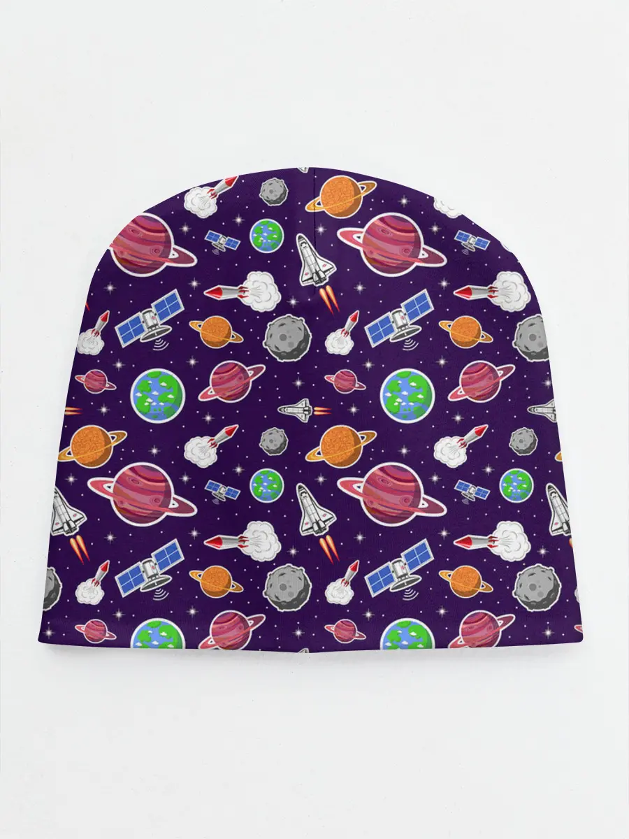 Детская шапка / Корабли, планеты и спутники