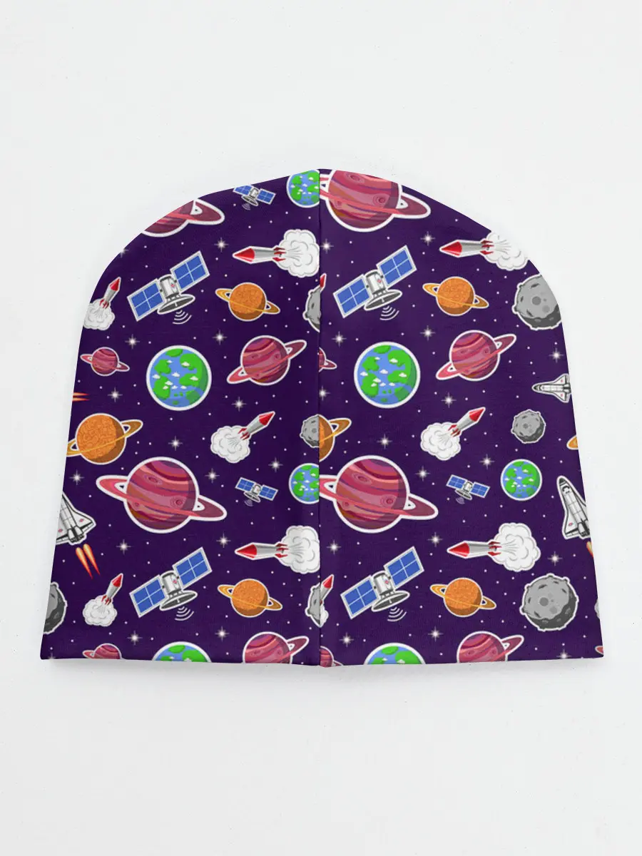 Детская шапка / Корабли, планеты и спутники