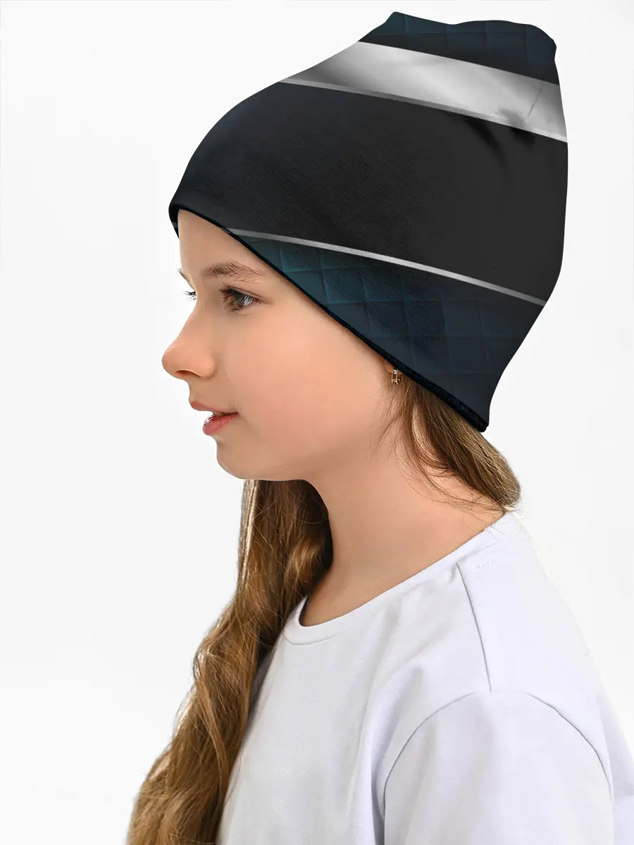 Детская шапка / 3D dark metal