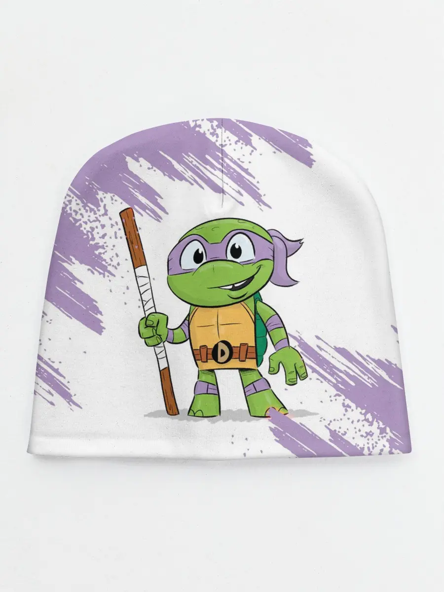 Детская шапка / ЧЕРЕПАШКИ НИНДЗЯ - ДОНАТЕЛЛО