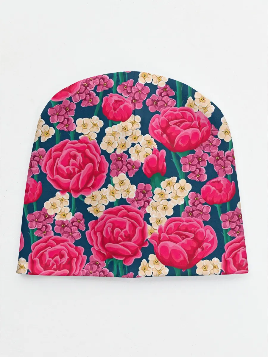 Детская шапка / Поле роз