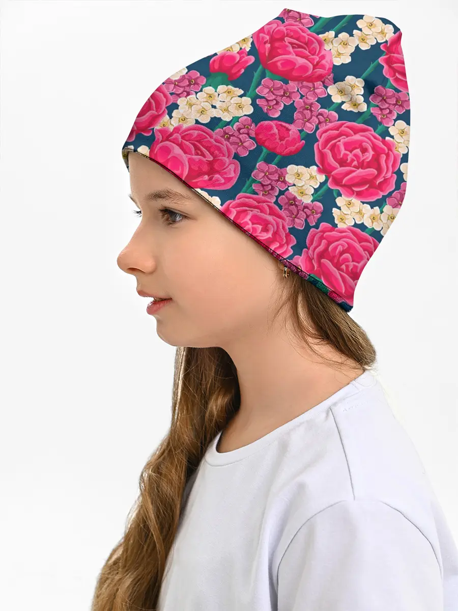 Детская шапка / Поле роз