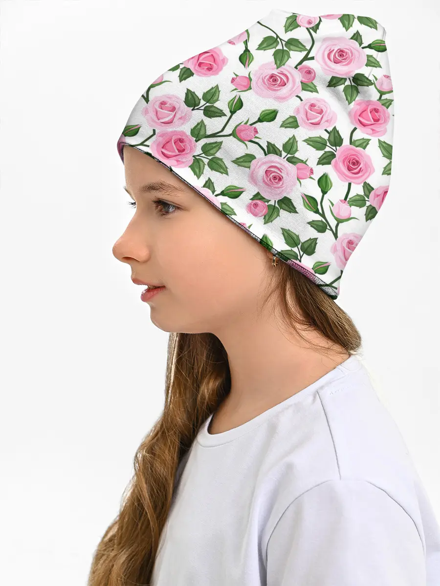 Детская шапка / Розы