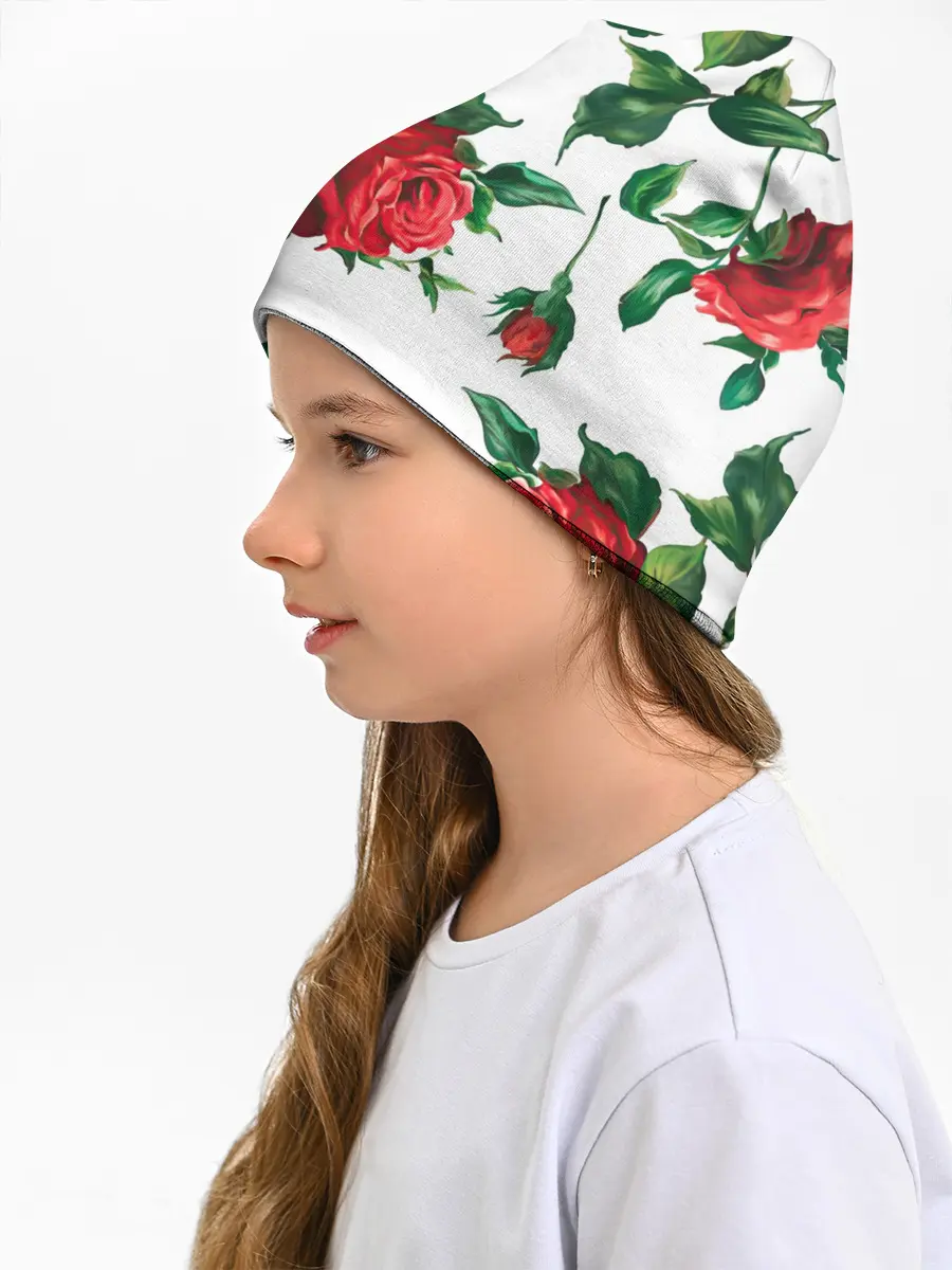 Детская шапка / Розы