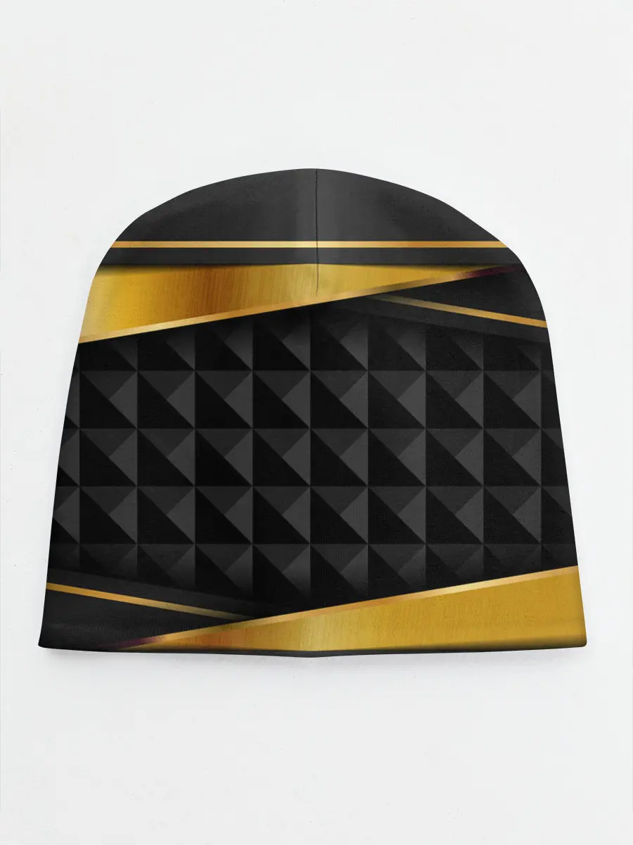 Детская шапка / 3D luxury black gold Плиты 3Д