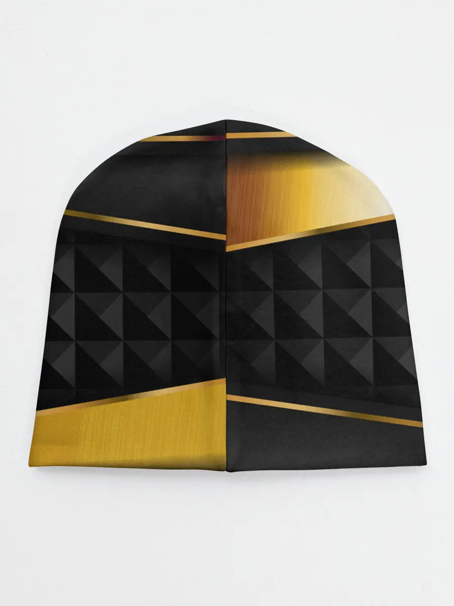 Детская шапка / 3D luxury black gold Плиты 3Д