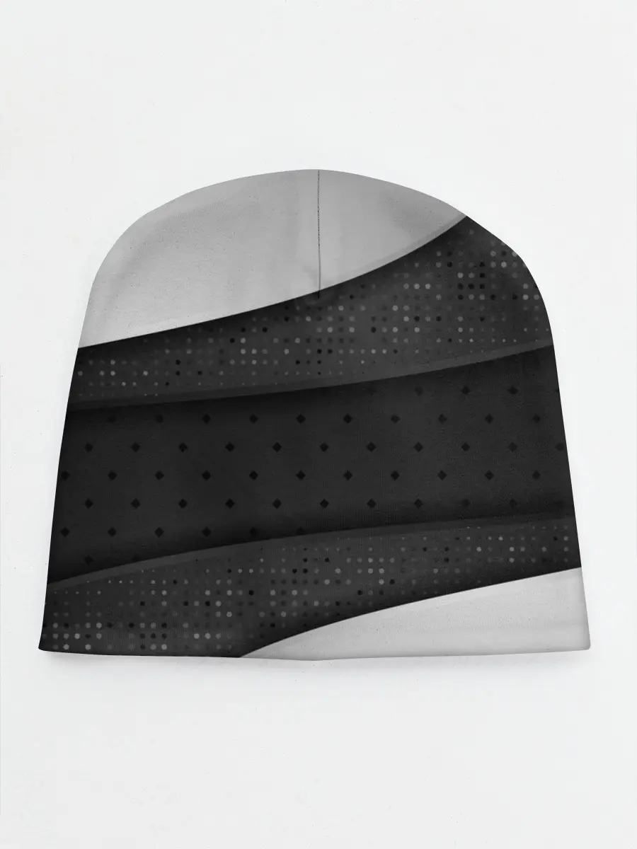 Детская шапка / 3D luxury style silver black