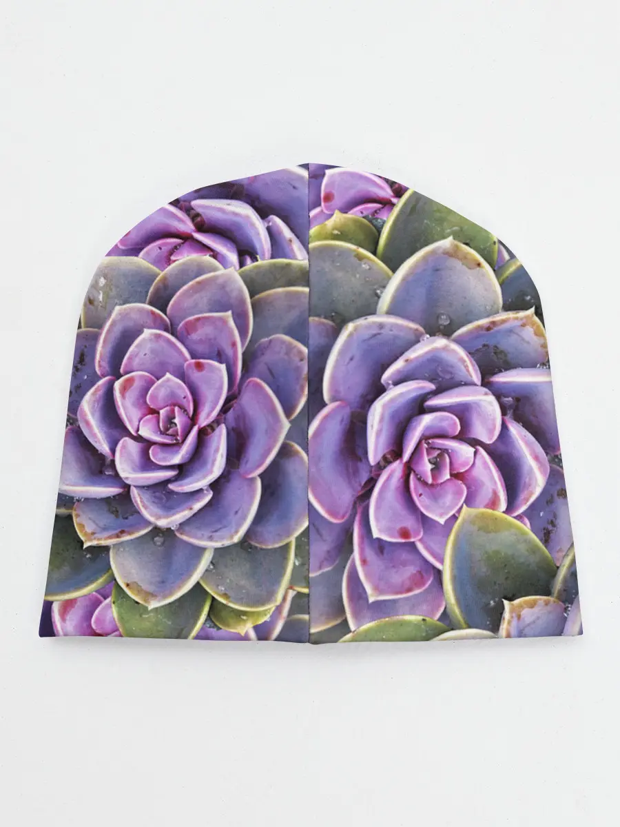 Детская шапка / Енот среди цветов