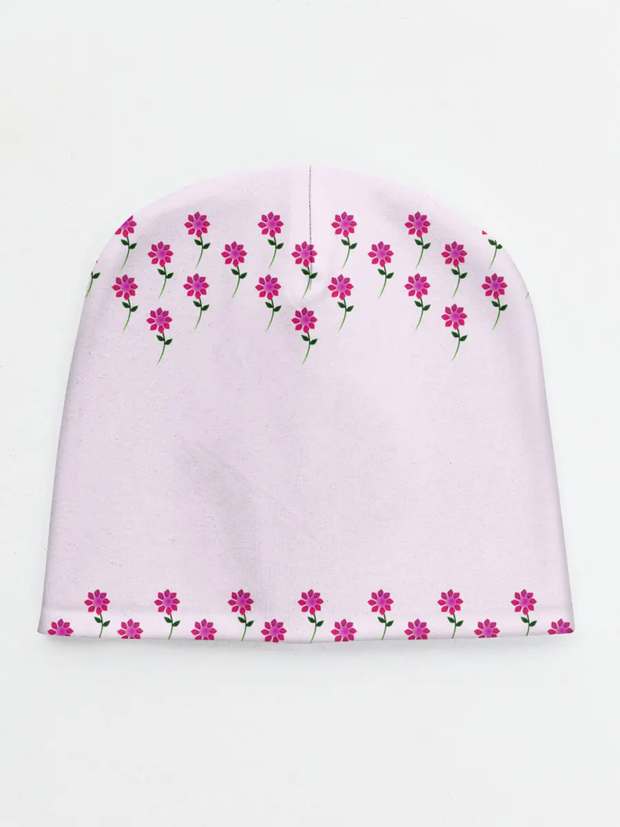 Детская шапка / розовые цветы | pink flowers