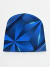 Детская шапка / 3D абстрактные фигуры BLUE