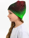 Детская шапка / КРАСНАЯ И ЗЕЛЕНАЯ КРАСКА