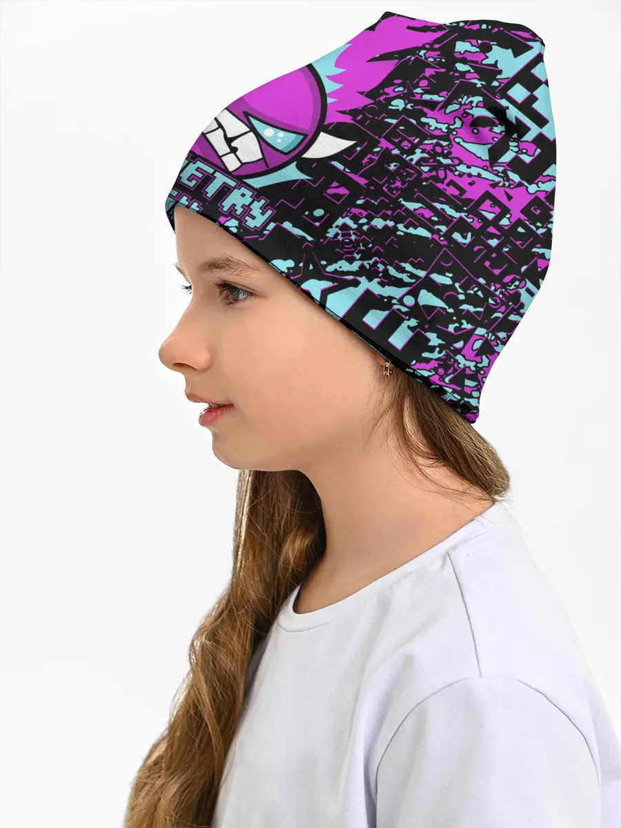 Детская шапка / Geometry Dash