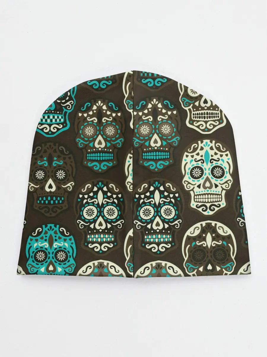 Детская шапка / Черепа с узорами