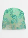 Детская шапка / узор из листиков