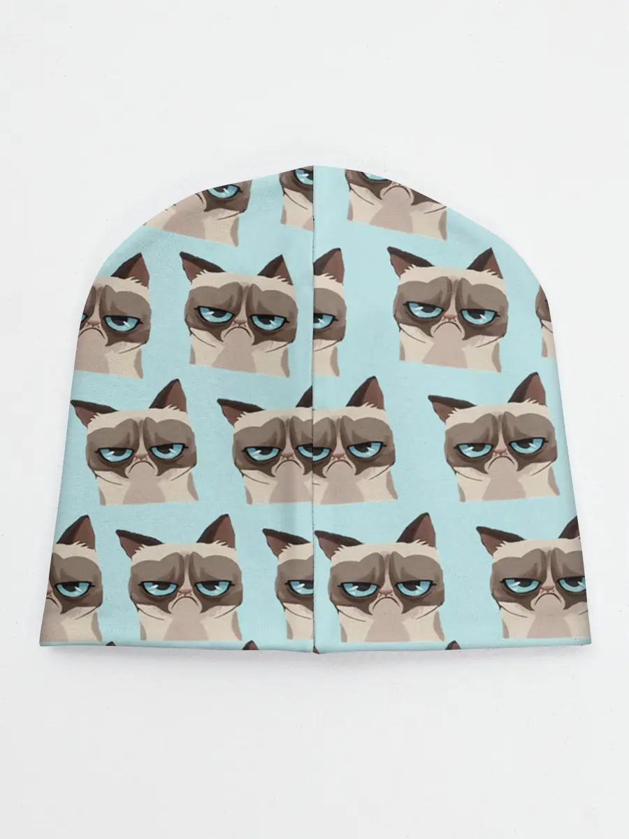 Детская шапка / Грустный котик