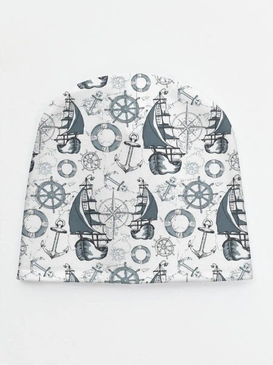 Детская шапка / Морской узор Nautical Pattern