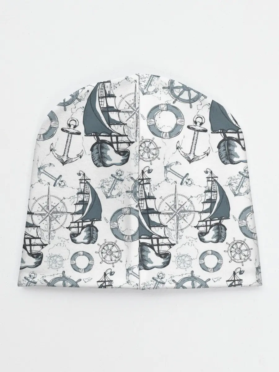 Детская шапка / Морской узор Nautical Pattern