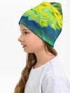 Детская шапка / Разводы яркой краски