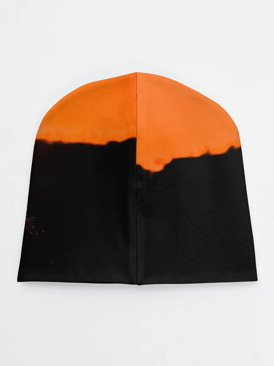 Детская шапка / Котенок на фоне заката