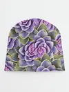 Детская шапка / Панда среди цветов