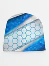 Детская шапка / 3D AQUA БРОНЯ ОБЪЕМНЫЕ СОТЫ