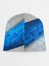 Детская шапка / 3D AQUA БРОНЯ ОБЪЕМНЫЕ СОТЫ