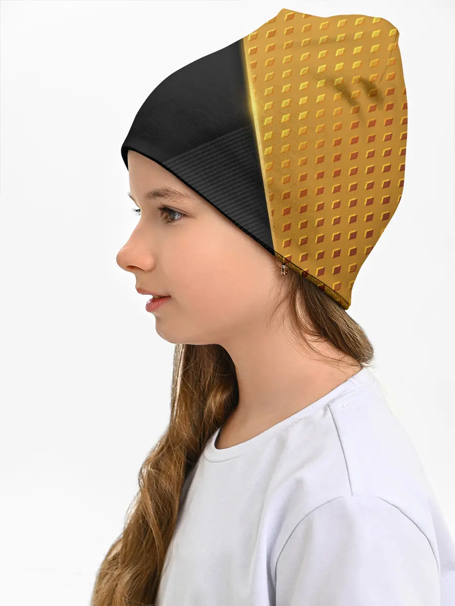 Детская шапка / 3D BLACK & GOLD
