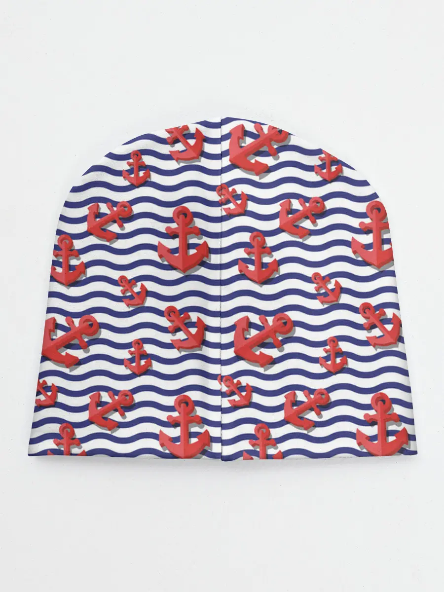 Детская шапка / Красные якоря