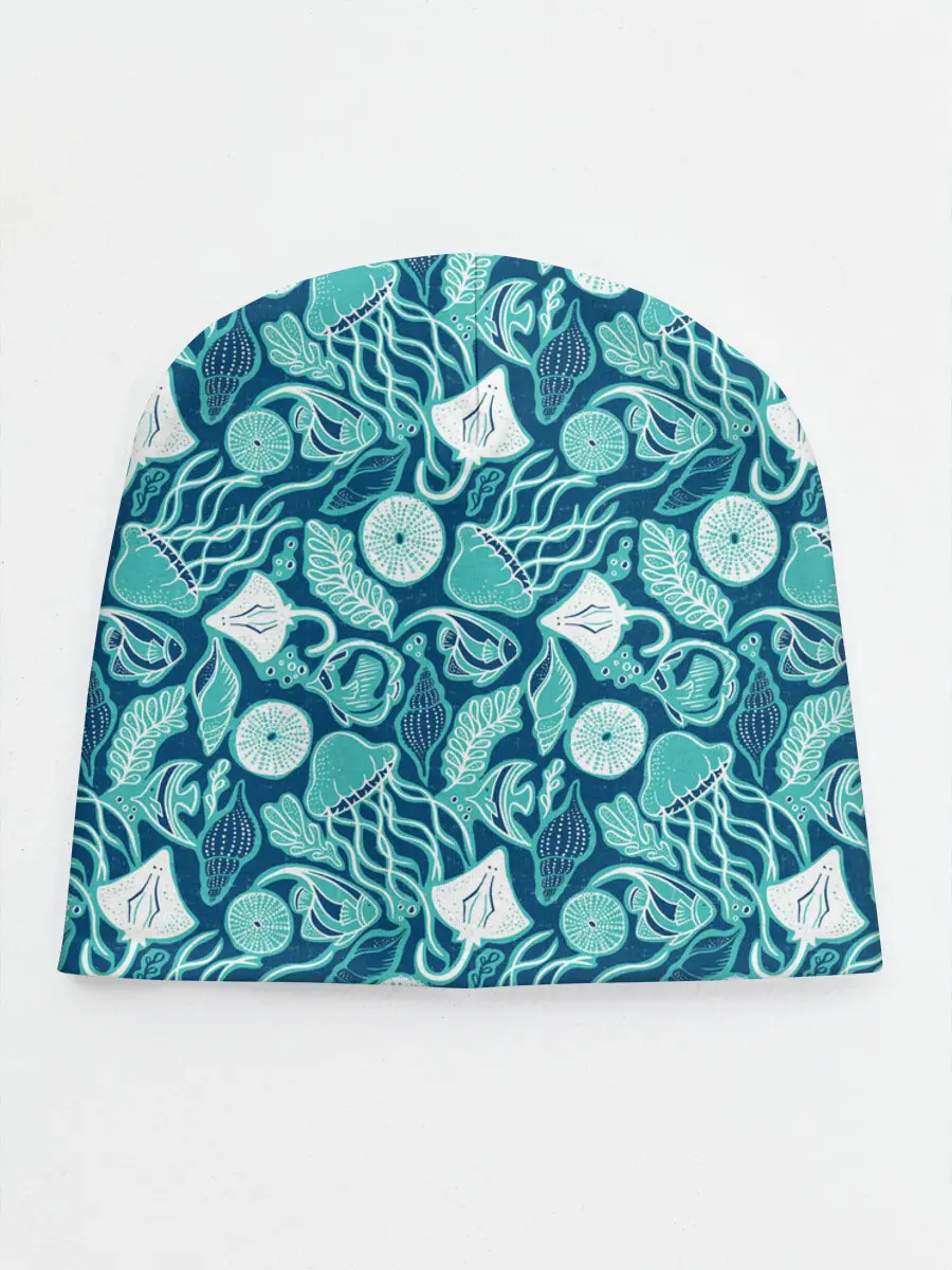 Детская шапка / Скаты и медузы