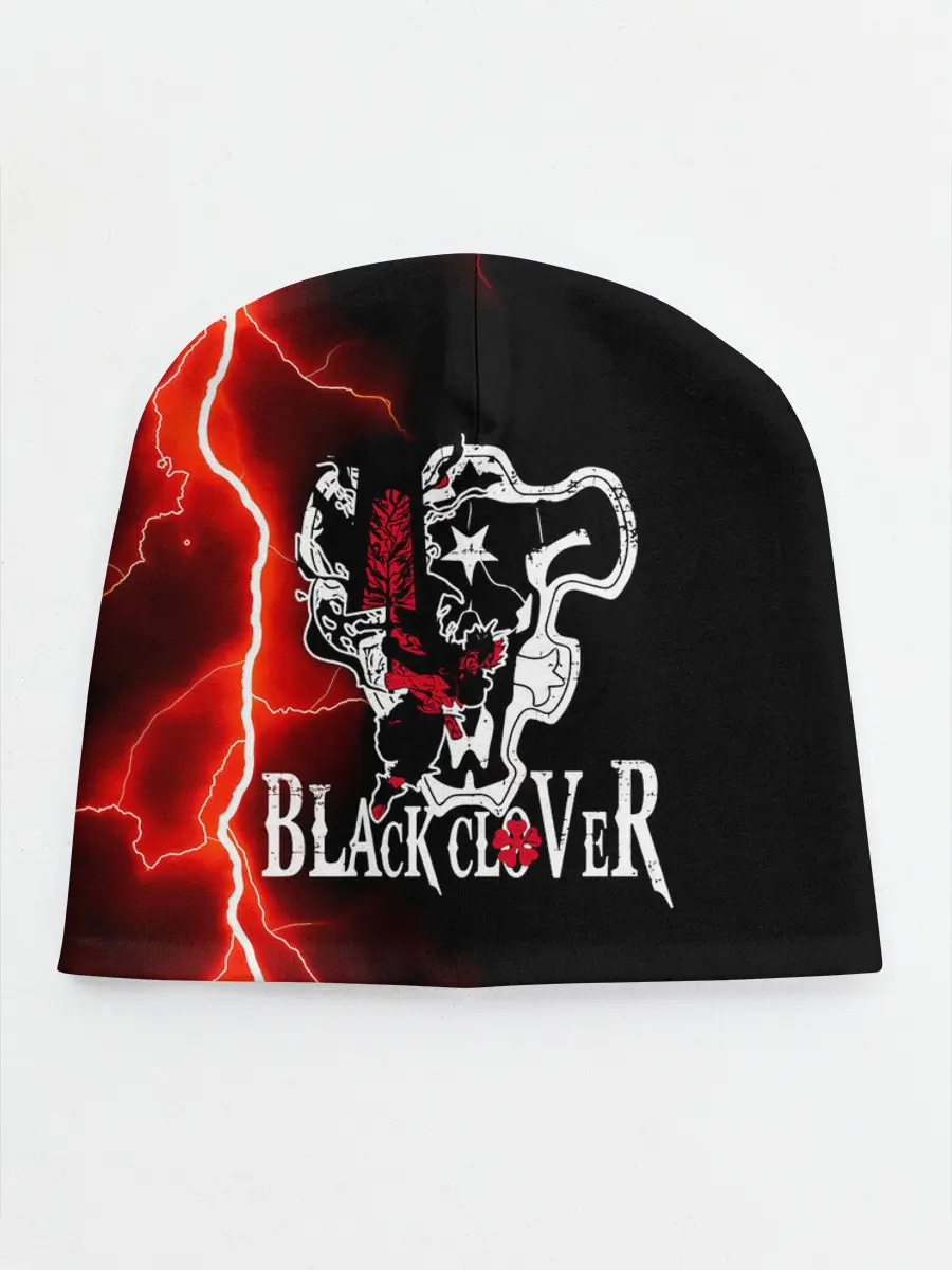 Детская шапка / Черные быки | Черный Клевер