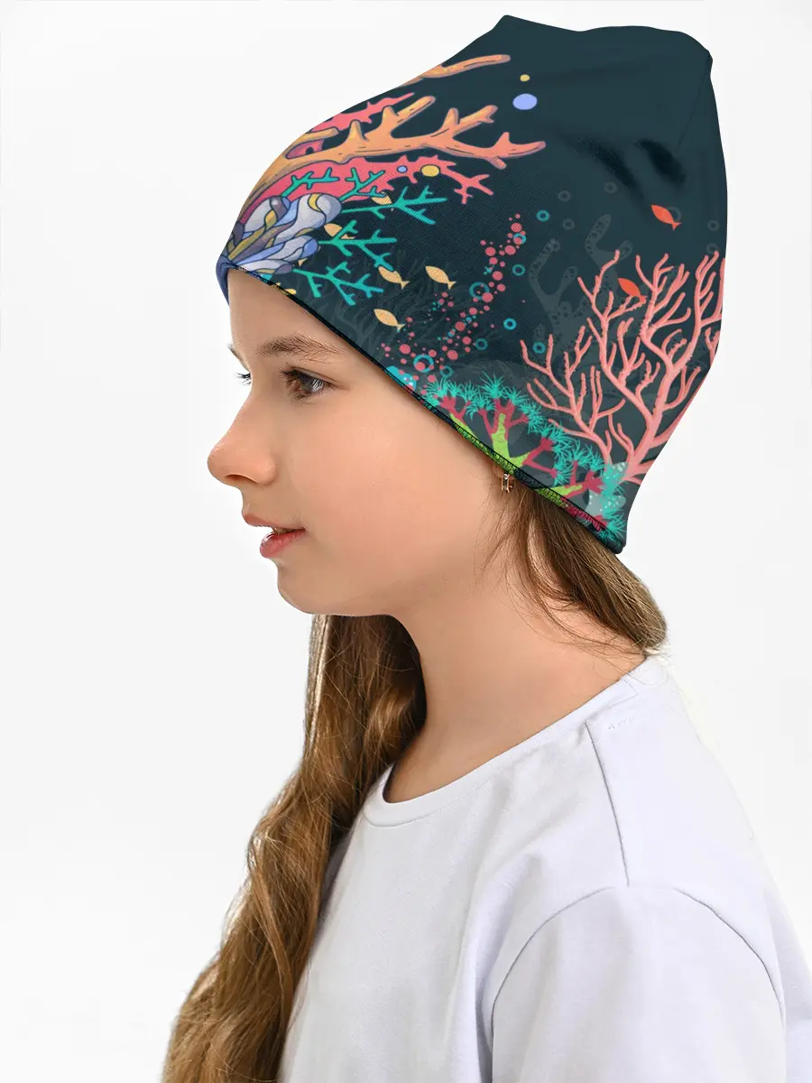 Детская шапка / Морской пейзаж